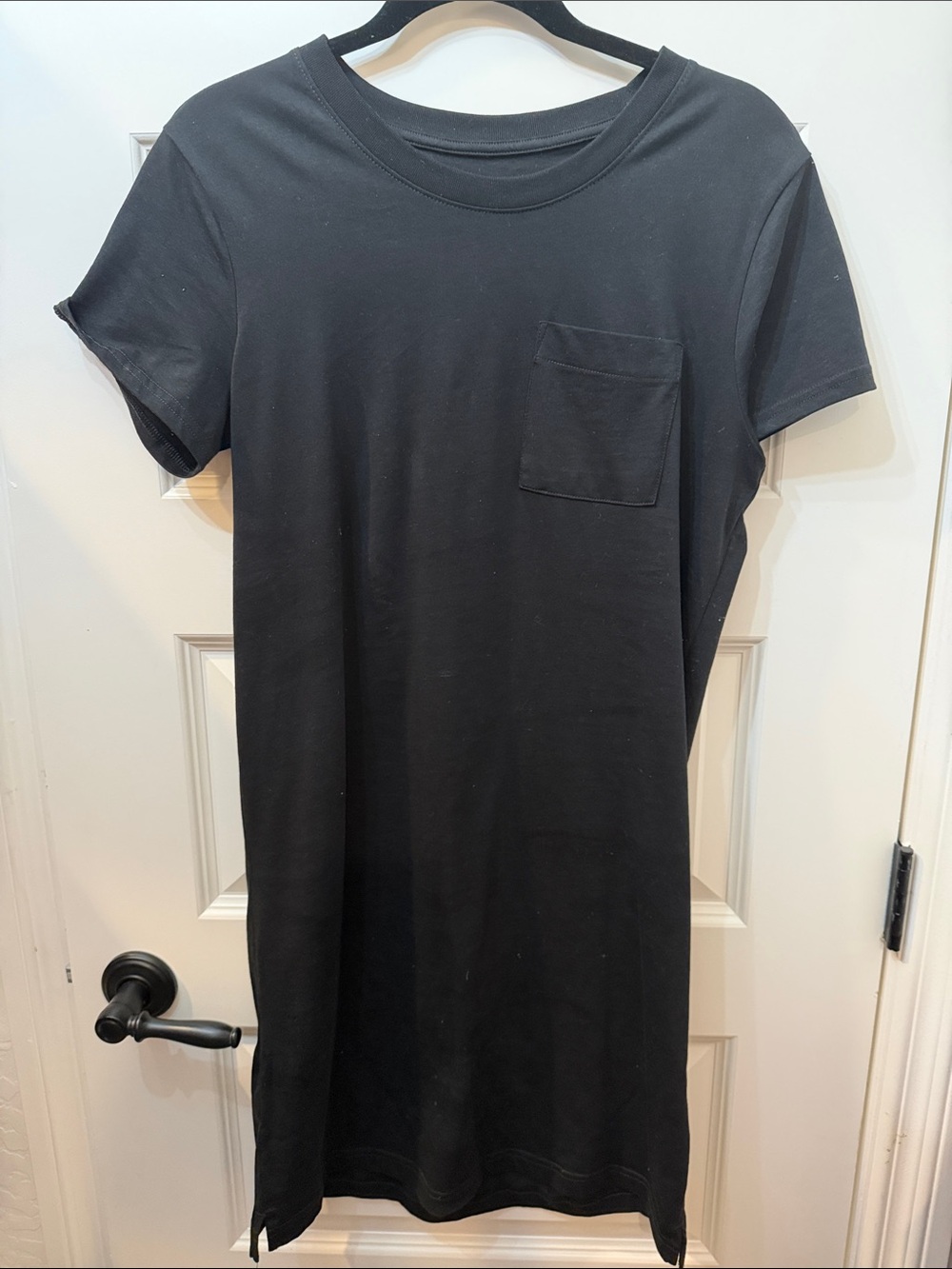 Pact Black Pocket Mini Dress